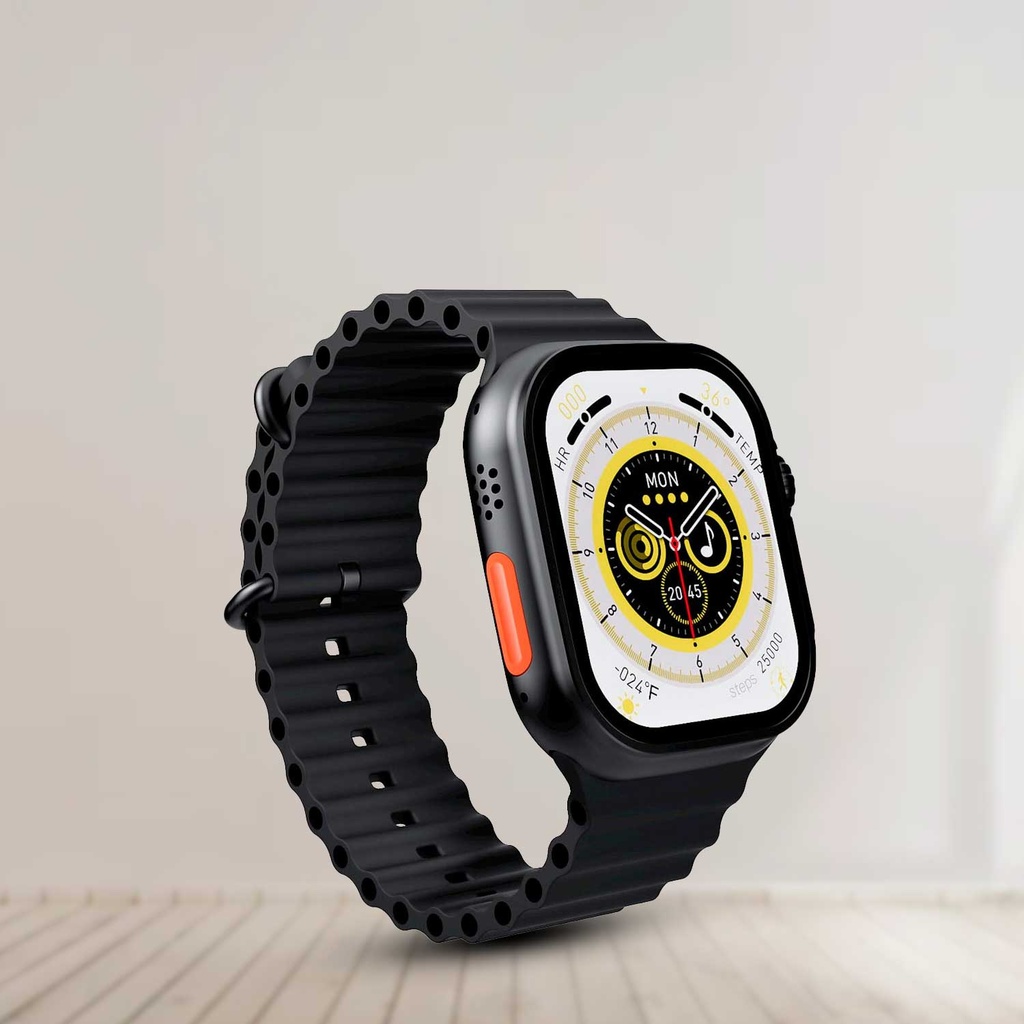 2.2 Inch X8 Ultra Max With Compass Smart Watch Series 8 Nfc Always-on Display & Wireless Charging With Wearfit Pro App Black - 2