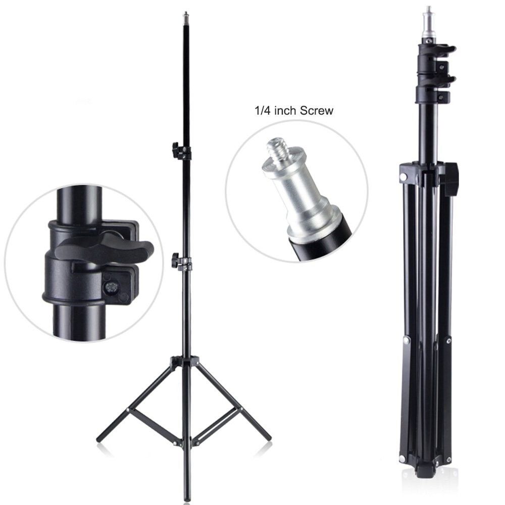 210cm Selfie Ring Light Portable Tripod Stand Fit For Live Photo Studio - 02