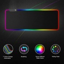 Rgb Gaming Mouse Pad Large (800×300×4mm) Led Mousepad With Non-slip Rubber Base Soft Pad - 2