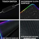 Rgb Gaming Mouse Pad Large (800×300×4mm) Led Mousepad With Non-slip Rubber Base Soft Pad - 3