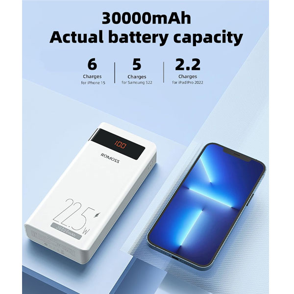 Romoss Sense 8p+ Plus 30000mah 18w Pd + Qc Fast Charging Power Bank - 4 (1)