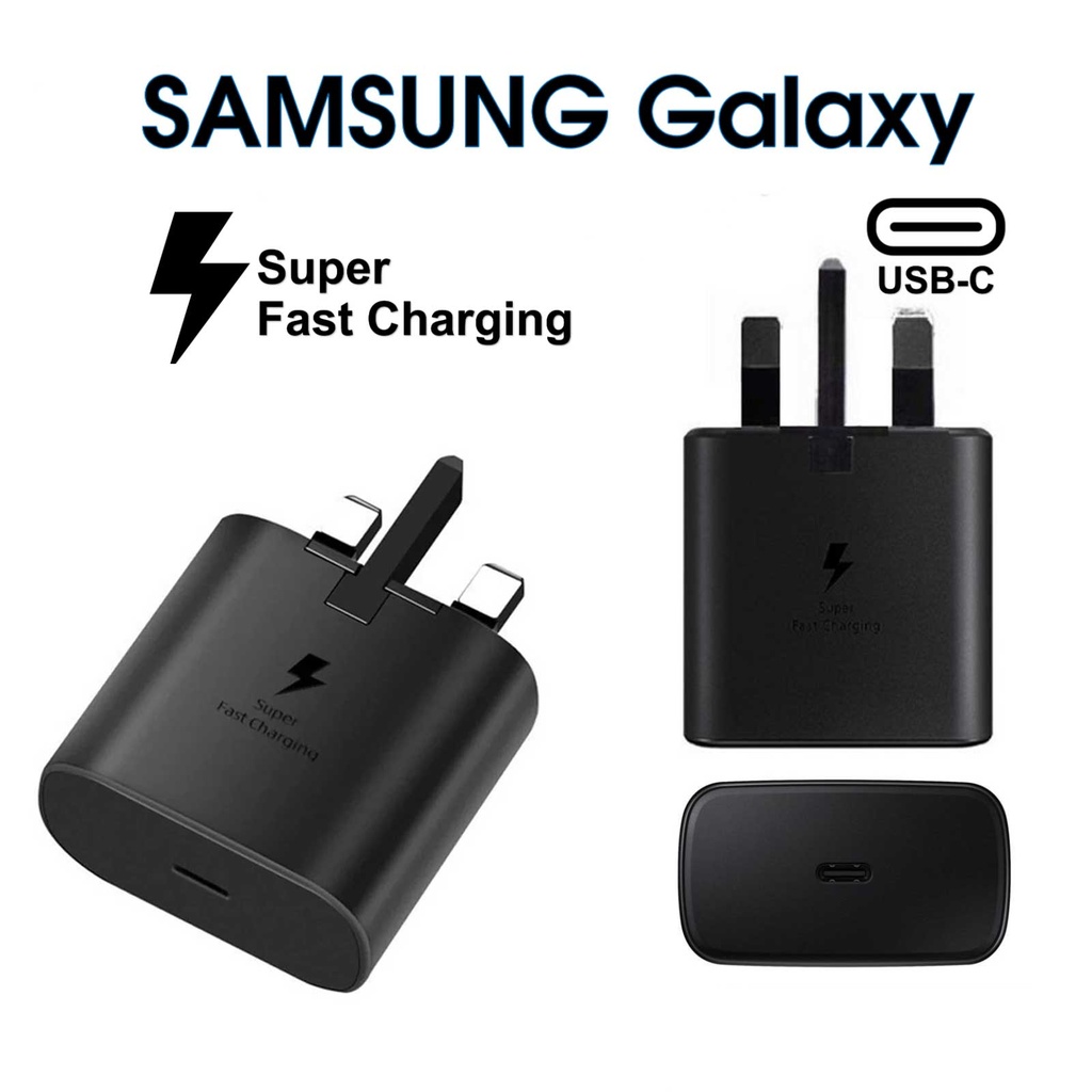 Samsung 25w Uk Pin Original Pd Adopter Usb-c - 3