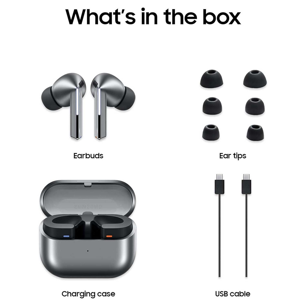 Samsung Galaxy Buds3 Pro R630 Wireless Charging Earbuds Black - 3