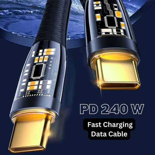 Aspor A153 240w Type C To Type C Pd Fast Charging data Cable 1.8m - 2