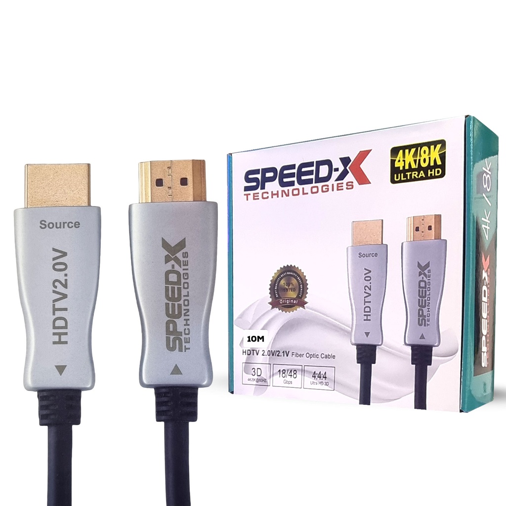 Speed-x 10m Fiber Hdmi Cable 2.02.1 Aoc(active Optical Cable) 30awg Copper Support 4k 8k Uhd (full Length) - 4