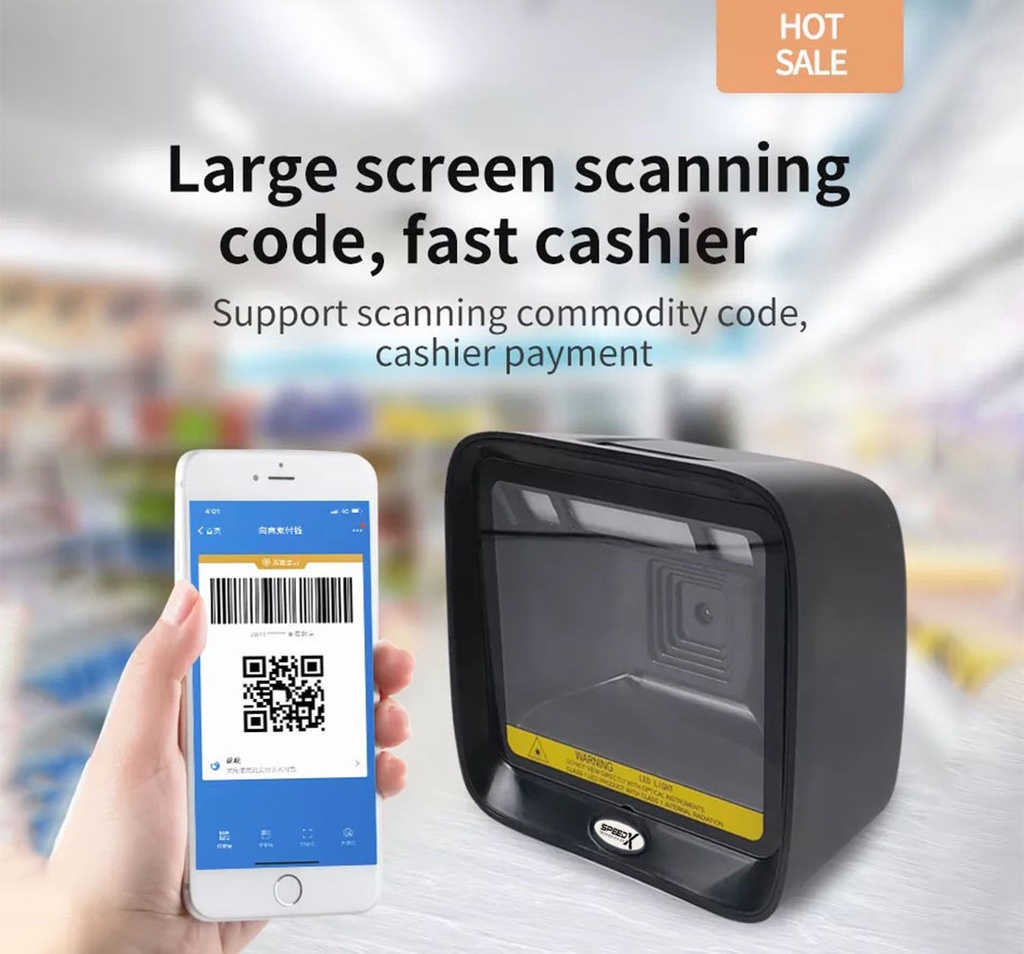 Speed-x 9700 2d Cmos Desktop Barcode Scanner - 2