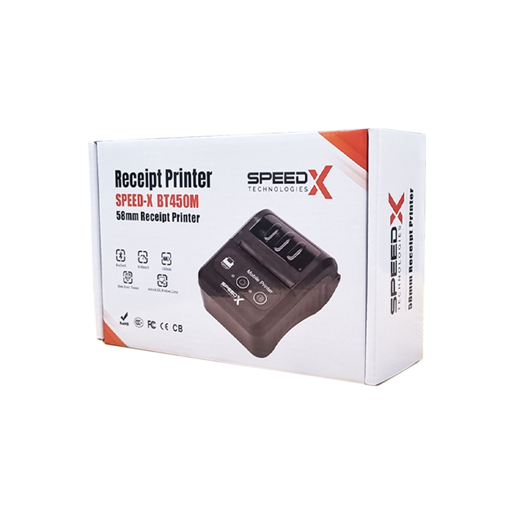 Speed-x Bt450m Mini Portable Bluetooth+usb Printer 58mm - 3