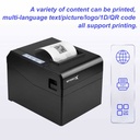 Speed-x Sp-250u 80mm Thermal Receipt Printer Usb Interface 300mms Printing Speed - 2