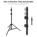 210cm Selfie Ring Light Portable Tripod Stand Fit For Live Photo Studio - 4