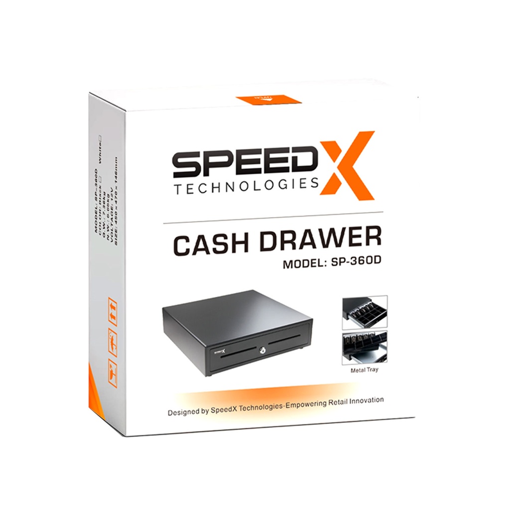 Speed-x Sp-360d 5 Bill 8 Coins High Temperature Paint Cash Drawer With Metal Tray 7.6kg Havey Duty - 4