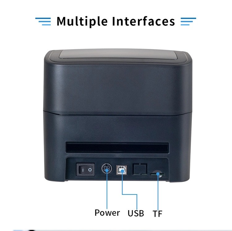 Speed-x Sp-700u 4 Inch Thermal Receipt And Label Printer With Usb Interfac,152mms Printing Speed Black Colour - 3