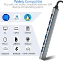 Speed-x Sp-uh307al 7 Port Usb 3.0 Ultra Slim Portable Hub Aluminum Alloy - 2