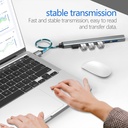 Speed-x Sp-uh307al 7 Port Usb 3.0 Ultra Slim Portable Hub Aluminum Alloy - 4