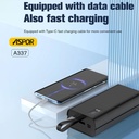Aspor A337 22.5w Pd 30000mah Fast Charge Power Bank Lcd Display Black - 2