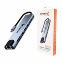 Speedx (sp-tc801) 8 In 1 Multi-port Type C 4k Hdmi Usb 3.0 Converter Good Ic Big Packing - 4
