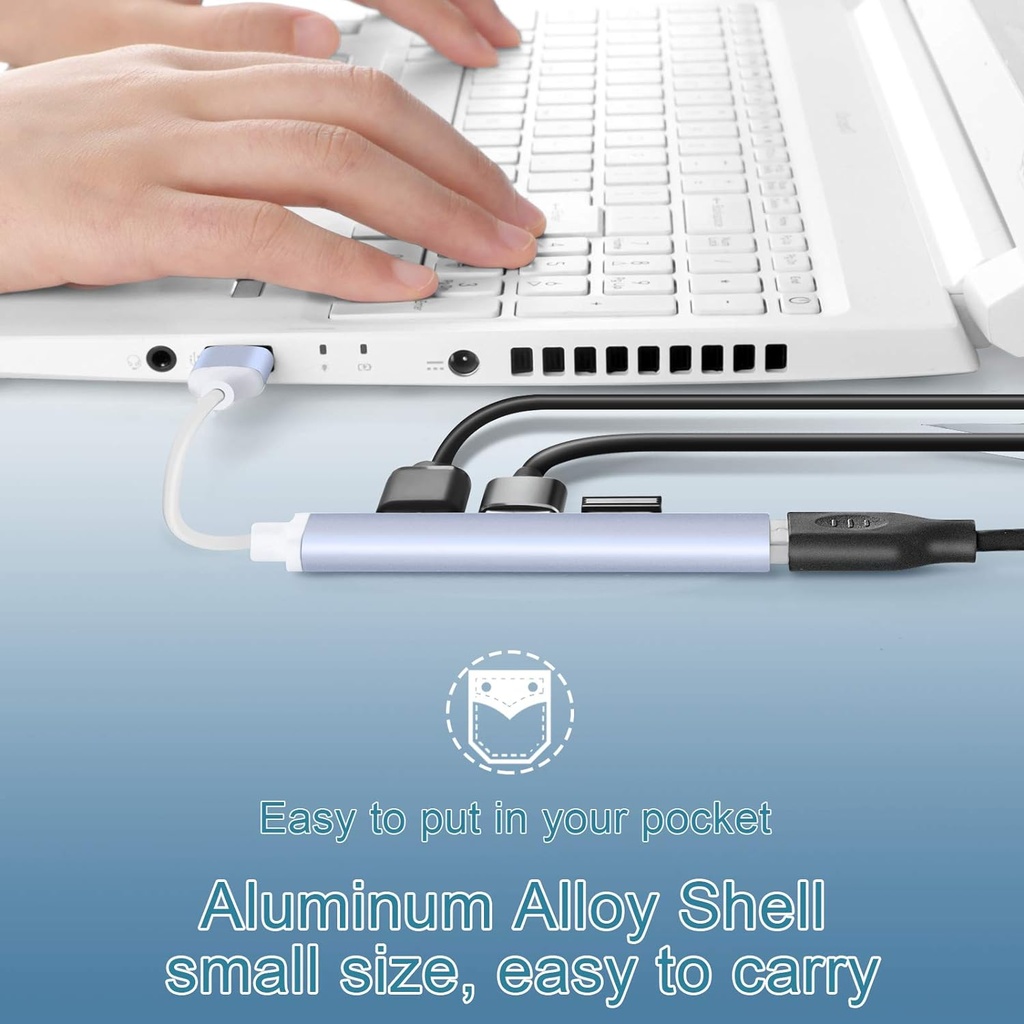 Speedx (sp-u42) 4 Port Usb Hub 3.0 Aluminum Alloy Ultra Slim - 4