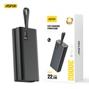 Aspor A337 22.5w Pd 30000mah Fast Charge Power Bank Lcd Display Black - 4