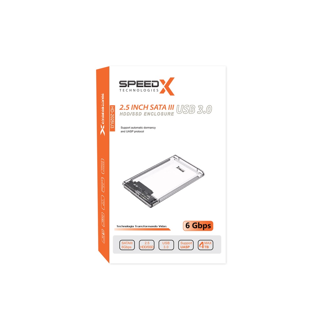 Speedx Hd-2025u3 Hdd Crystal Case 2.5 Inch 3.0 - 2