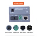 Speedx Htb-3100 Pro Netlink Ethernet Media Converter 10100 Base - 3
