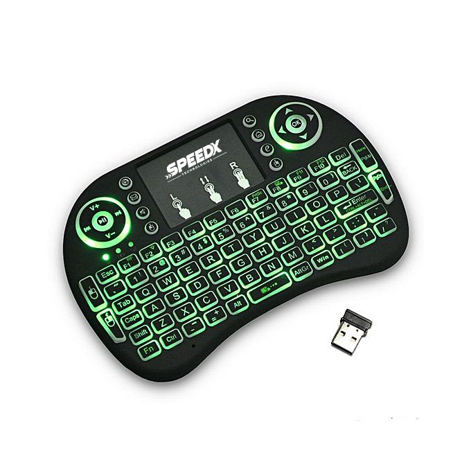 Speedx Rf 500 Mini Touch Pad Wireless With Backlight Keyboard Mouse - 3