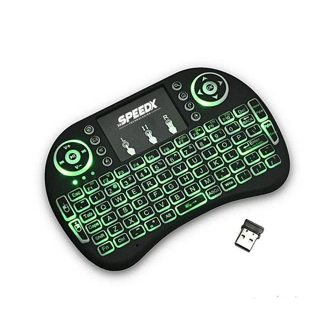 Speedx Rf 500 Mini Touch Pad Wireless With Backlight Keyboard Mouse - 3