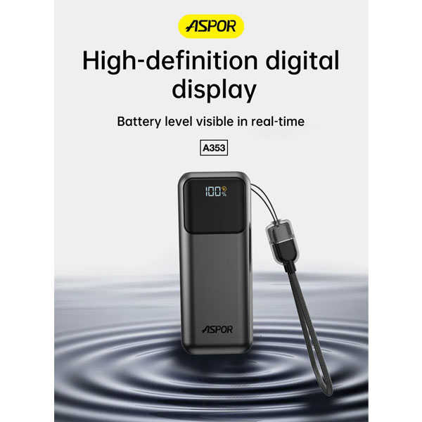 Aspor A353 Pd+qc 10000mah Mini Fast Charging Power Bank - 3