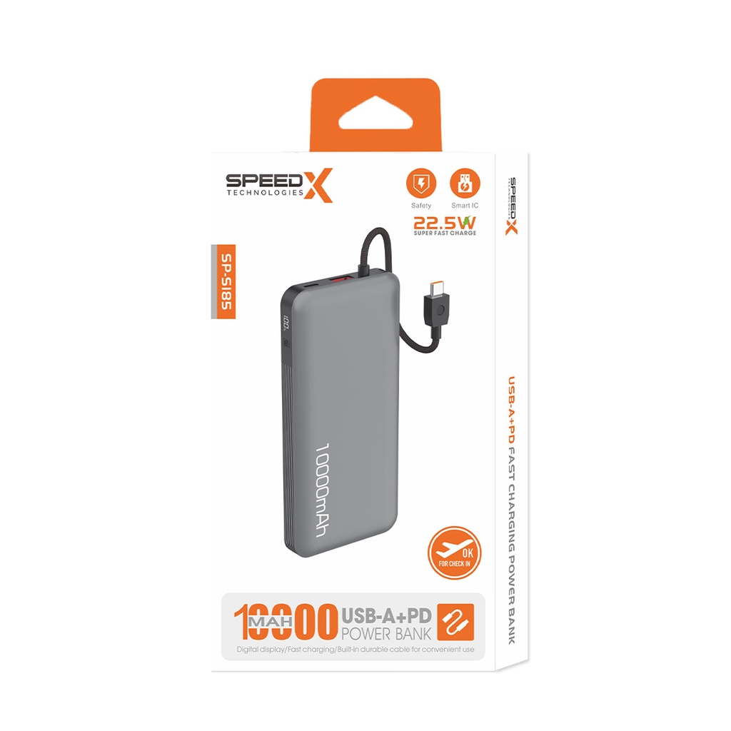 Speedx Sp-s185 22.5w 10000mah Super Fast Charging Power Bank - 4