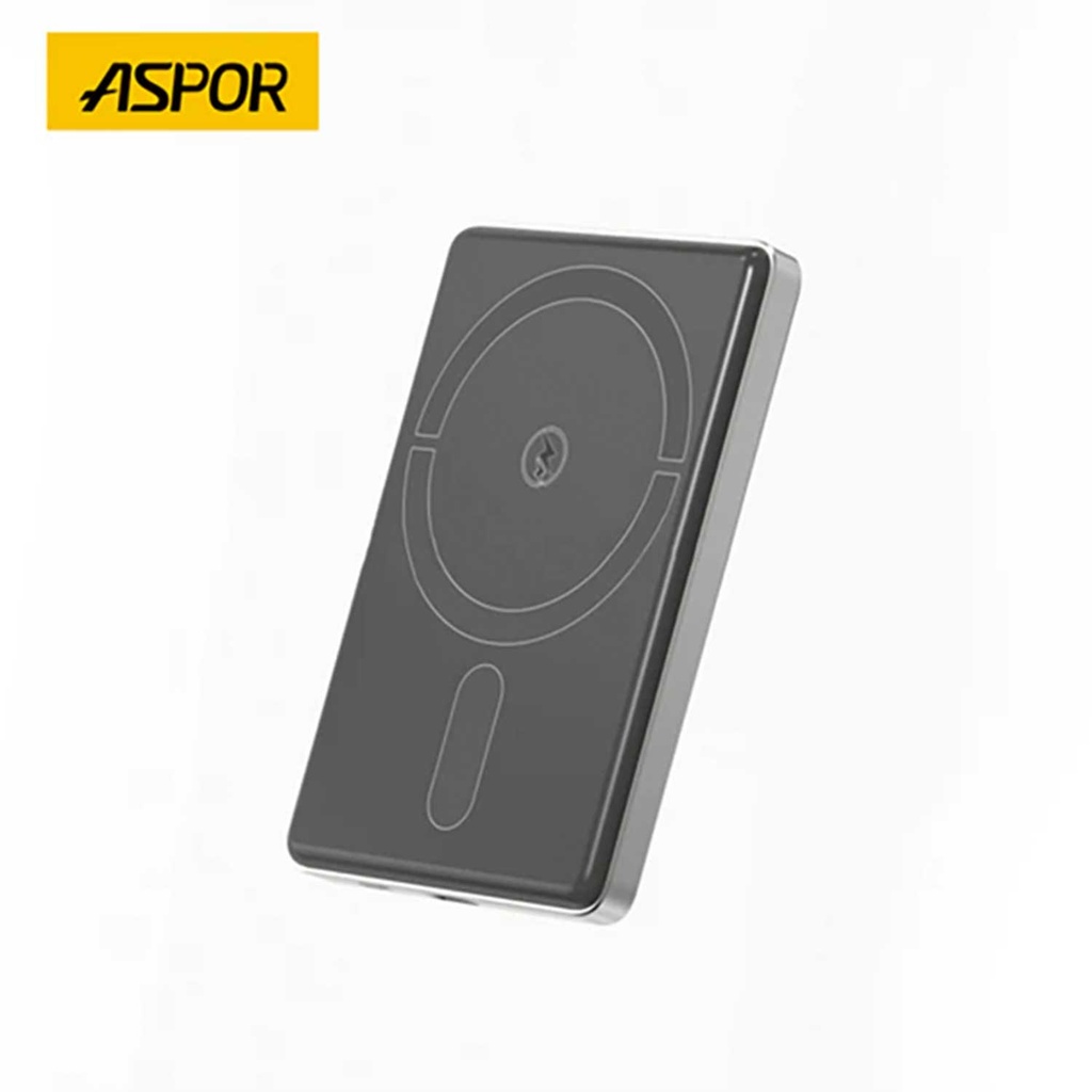 Aspor A381 Magnetic Portable Mini 5000mah Wireless Power Bank - 2