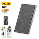 Aspor A381 Magnetic Portable Mini 5000mah Wireless Power Bank - 4