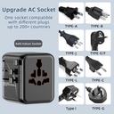 Speedx Sp-tcw02 Travel Adapter 25w Pd 2c+1a+2ac Fast Charging (new) - 3