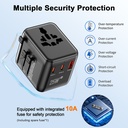 Speedx Sp-tcw02 Travel Adapter 25w Pd 2c+1a+2ac Fast Charging (new) - 4