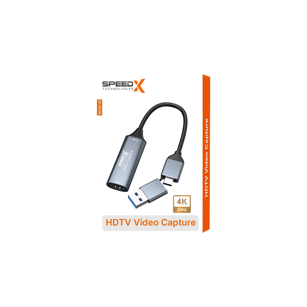 Speedx Sp-vc07a Video Capture 2in1 Usb A C To Hdmi Connector - 2