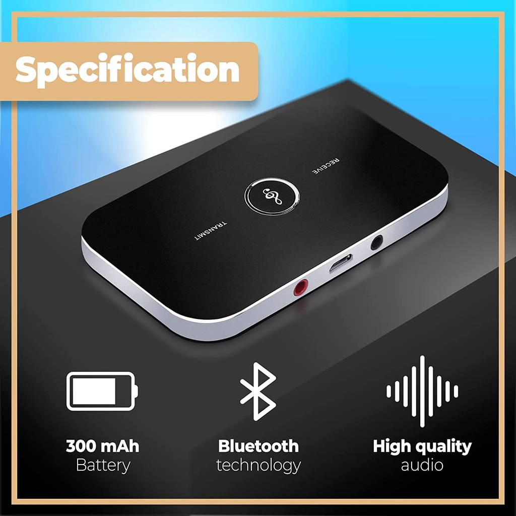 Speedx Wireless 2-in-1 B6 Audio Receiver And Transmitter - 3