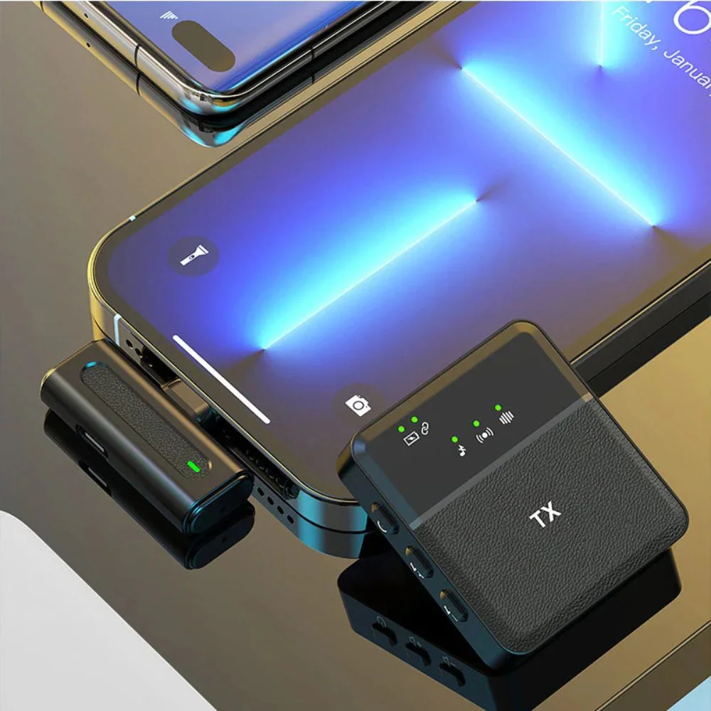Sx8 2 In 1 Type-ciphone Single Professional Lavalier Wireless Microphone For Interview, Vlog, Live Mic Noise Reduction - 3