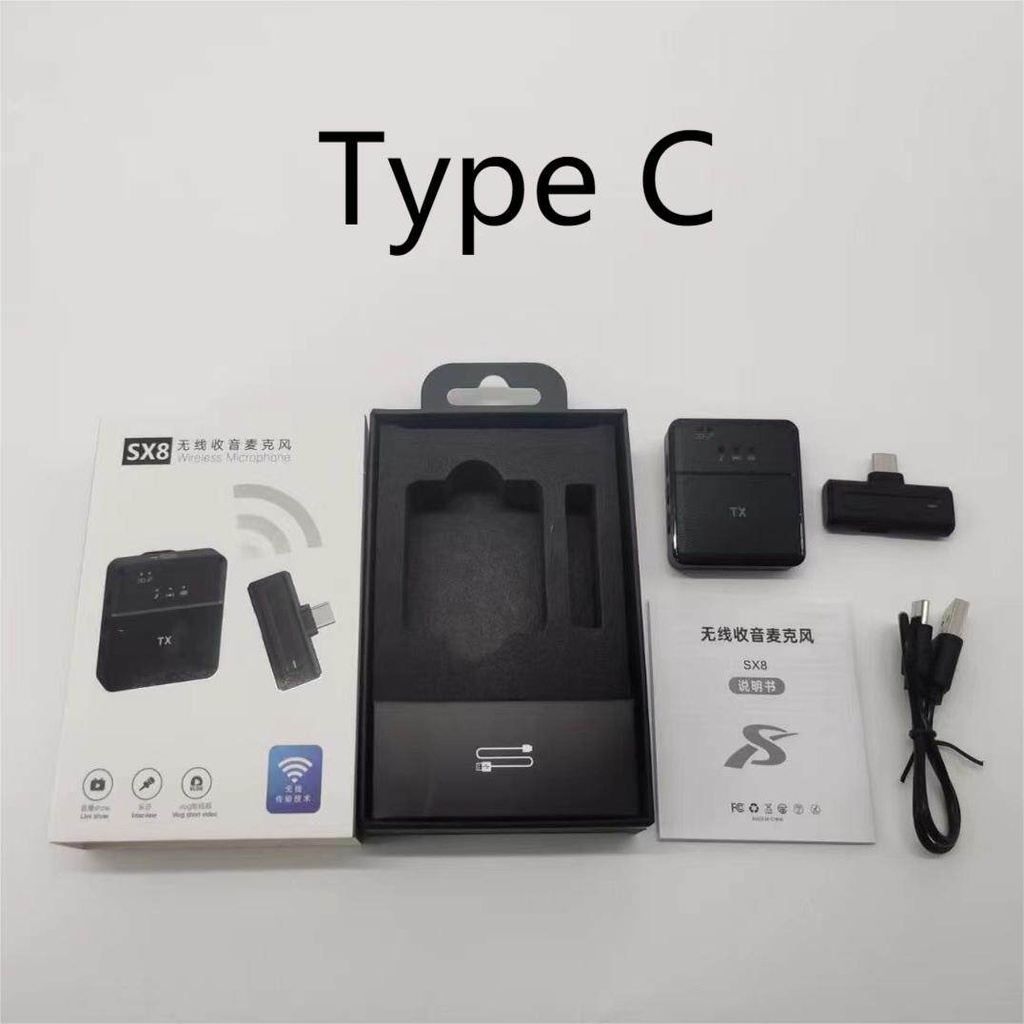 Sx8 Type-c Single Professional Lavalier Wireless Microphone For Interview, Vlog, Live Mic Noise Reduction - 4