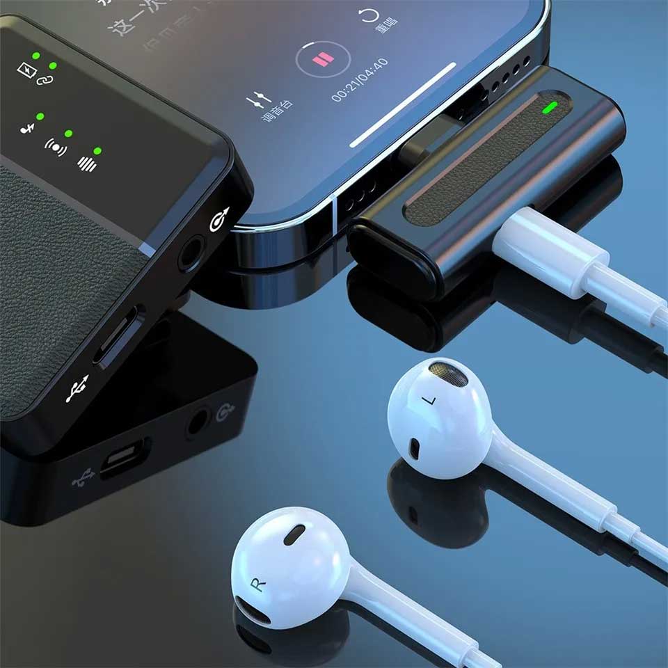 Sx8 Type-ciphone Dual Professional Lavalier Wireless Microphone For Interview, Vlog, Live Mic Noise Reduction - 3