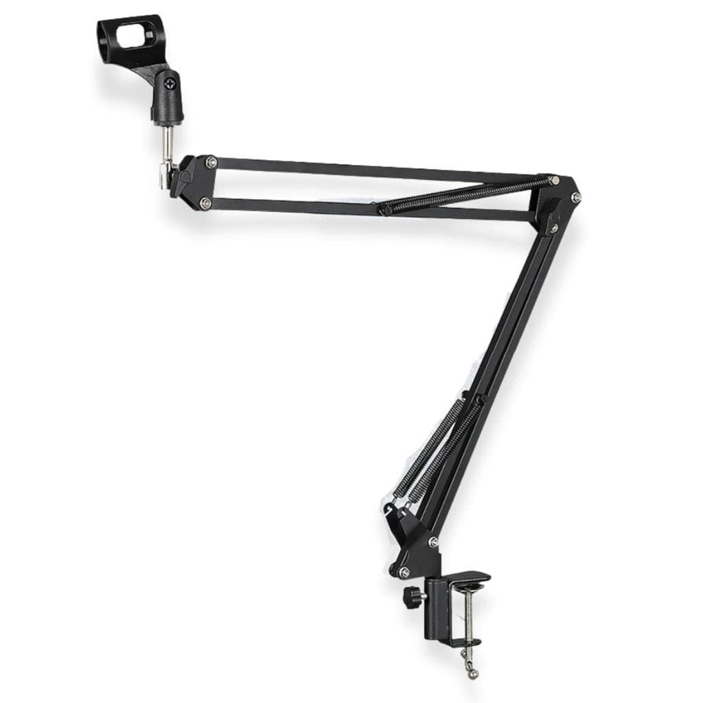 Syga 35 Metal Cantilever Microphone Desktop Universal Capacitor Wheat Stand (black) - 2