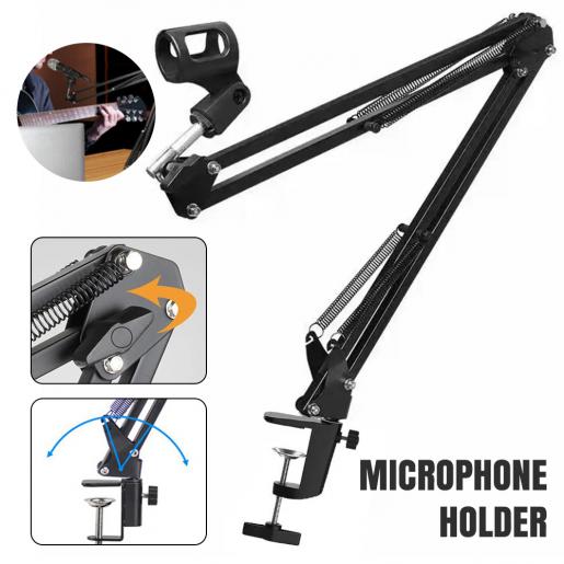 Syga 35 Metal Cantilever Microphone Desktop Universal Capacitor Wheat Stand (black) - 3