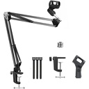 Syga 35 Metal Cantilever Microphone Desktop Universal Capacitor Wheat Stand (black) - 4