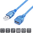 Usb Extension Male To Female 2.0 Crystal Blue (imported Cable) 1.5m - 3