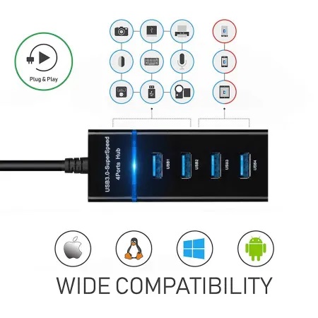 Usb Hub 3.0 4 Port 303 - 4