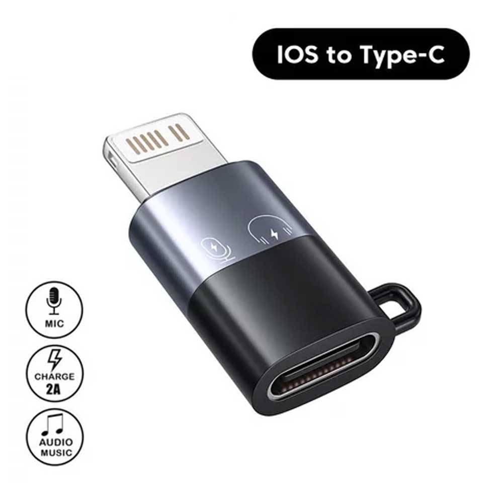 Usb-c To Lightning Otg Audio Adapter For Mic & Phone - 2