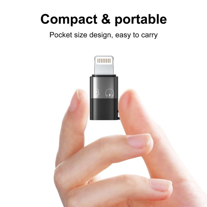 Usb-c To Lightning Otg Audio Adapter For Mic & Phone - 3