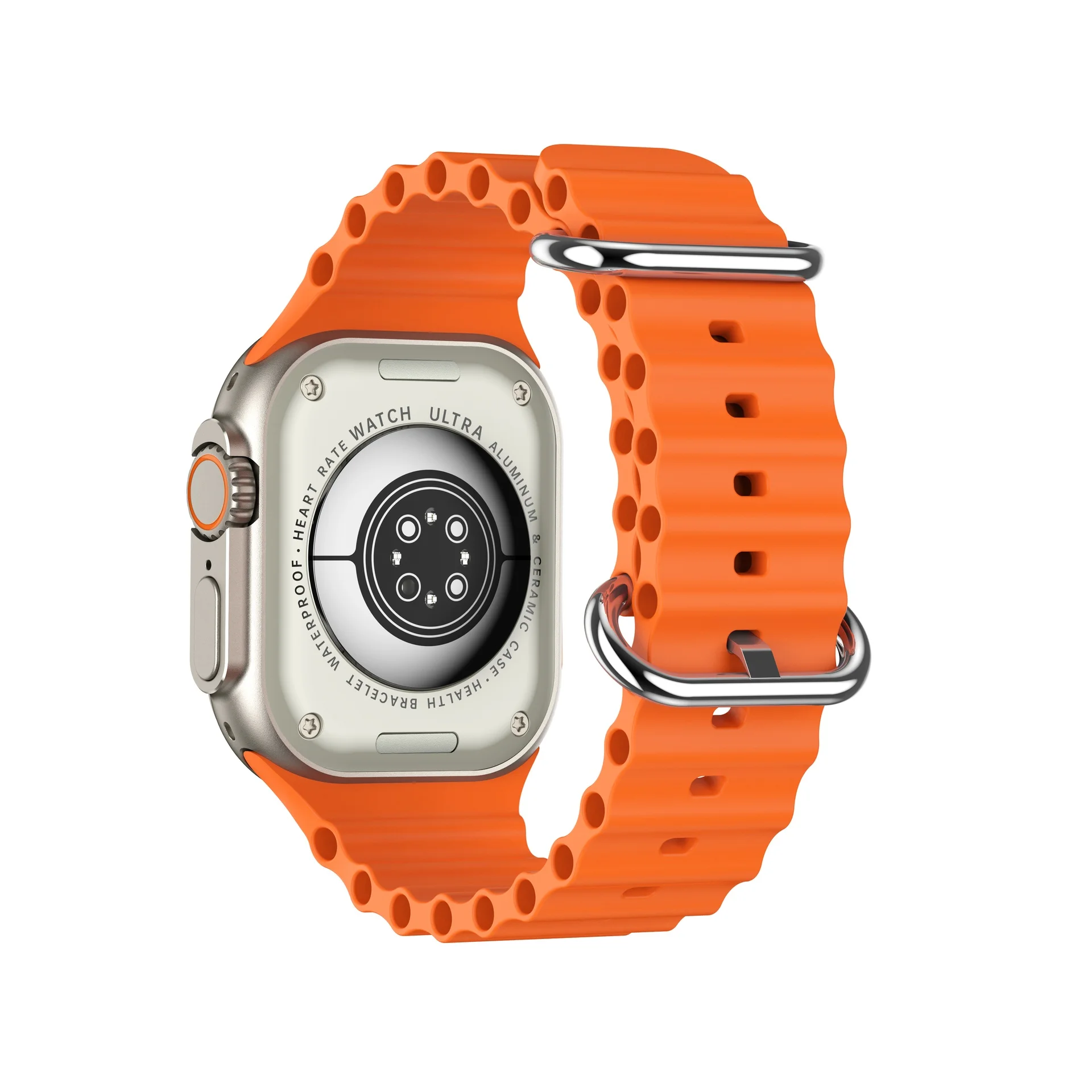 V200 New Fashion Ultra 2.2 Large Screen Ip68 Waterproof Sport Smart Watch With Wearfit Pro App Orange - 2
