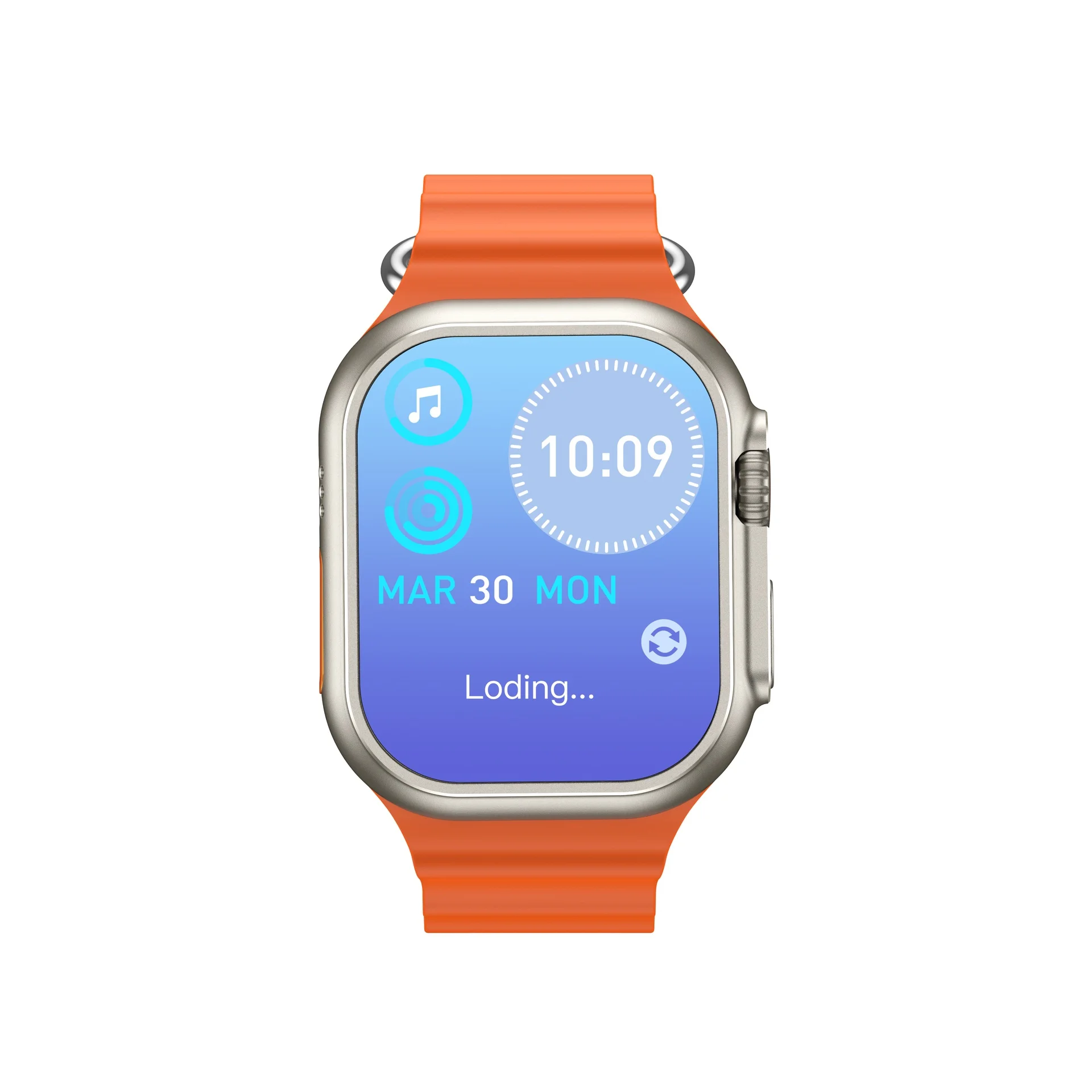 V200 New Fashion Ultra 2.2 Large Screen Ip68 Waterproof Sport Smart Watch With Wearfit Pro App Orange - 3