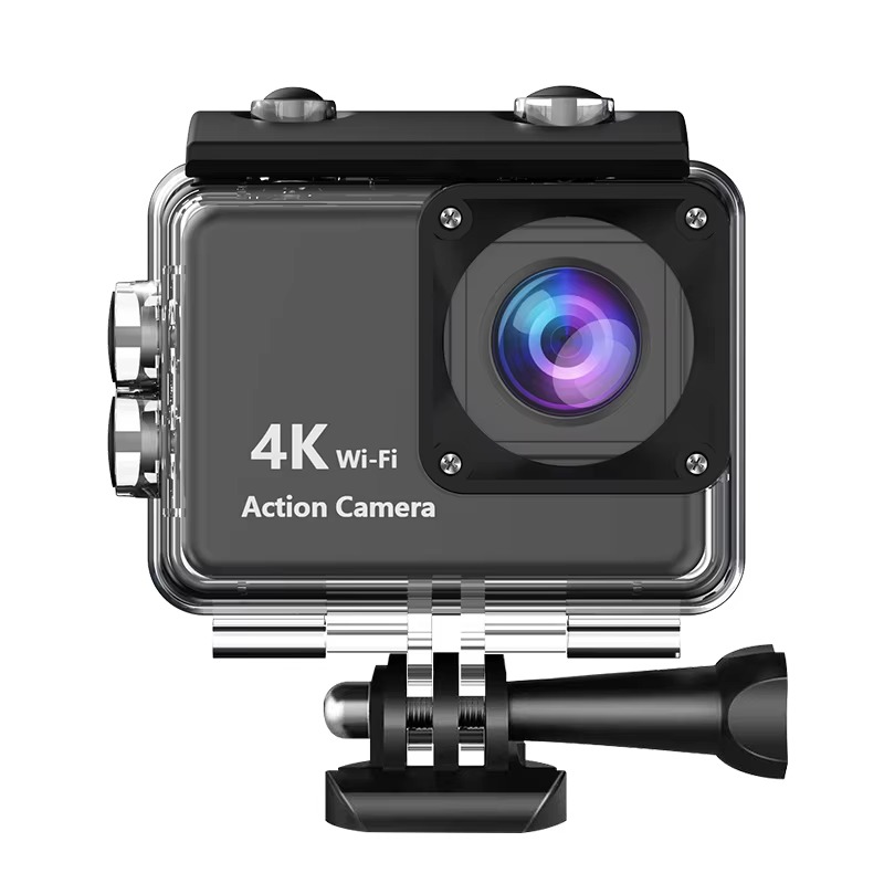 V22 4k Ultra Hd Mini Action Sport Camera Waterproof With Wifi & Touch Screen - 2