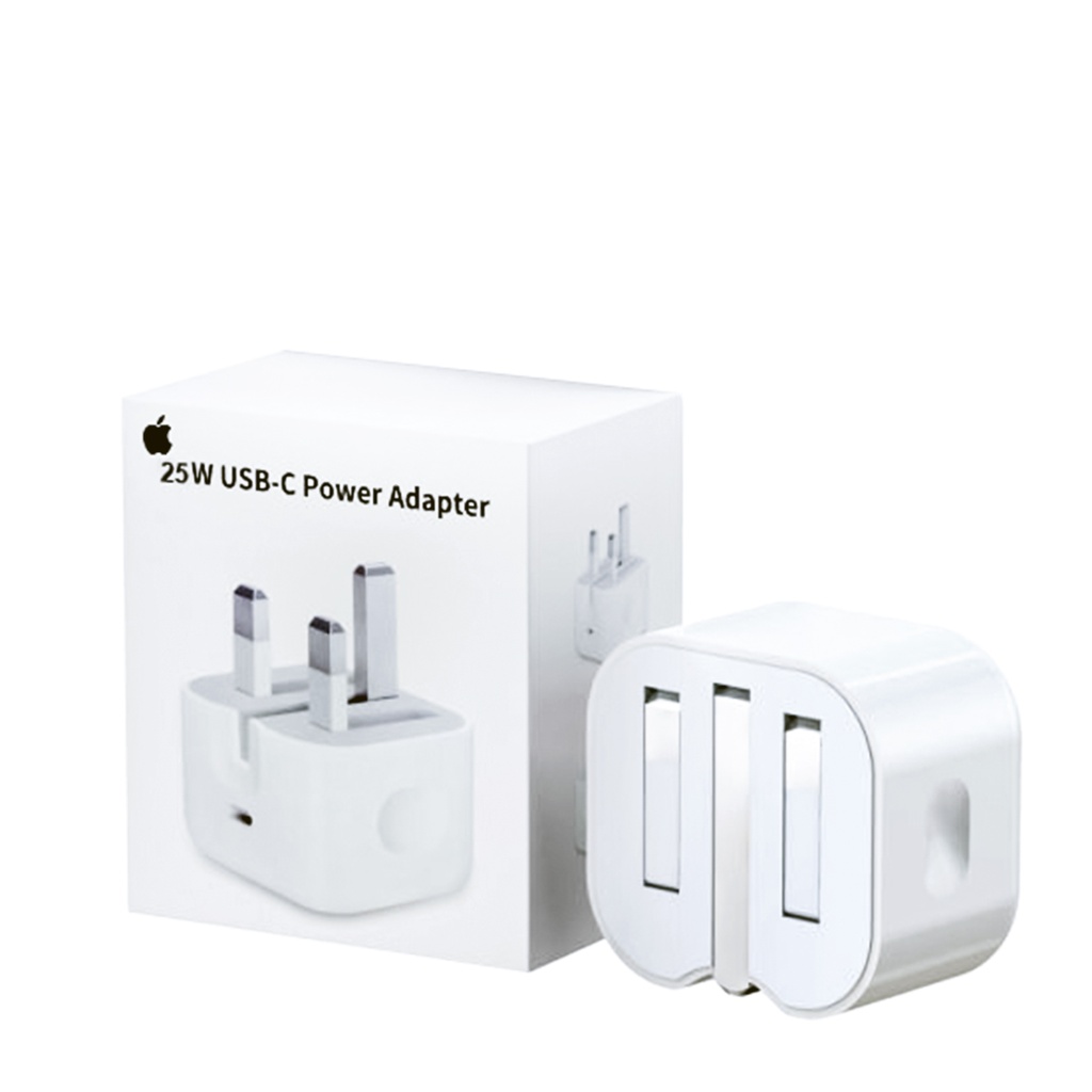 25w Iphone Usb-c Pd Power Adapter Charger 3 Pin (uk Pin) - 4