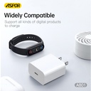 Aspor A801 New 20w Us Pin Usb-c Fast Charging Qc 3.0 White - 4