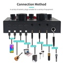 V8 Bm-800 Podcast Mic Set With Live Sound Card,condenser Microphone With Rechargeable 12 Kinds Of Auxiliary Background For Karaoke Singing, Youtube Re - 4