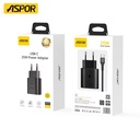 Aspor A820eu 25w Usb-c Fast Charging Power Adapter - 4
